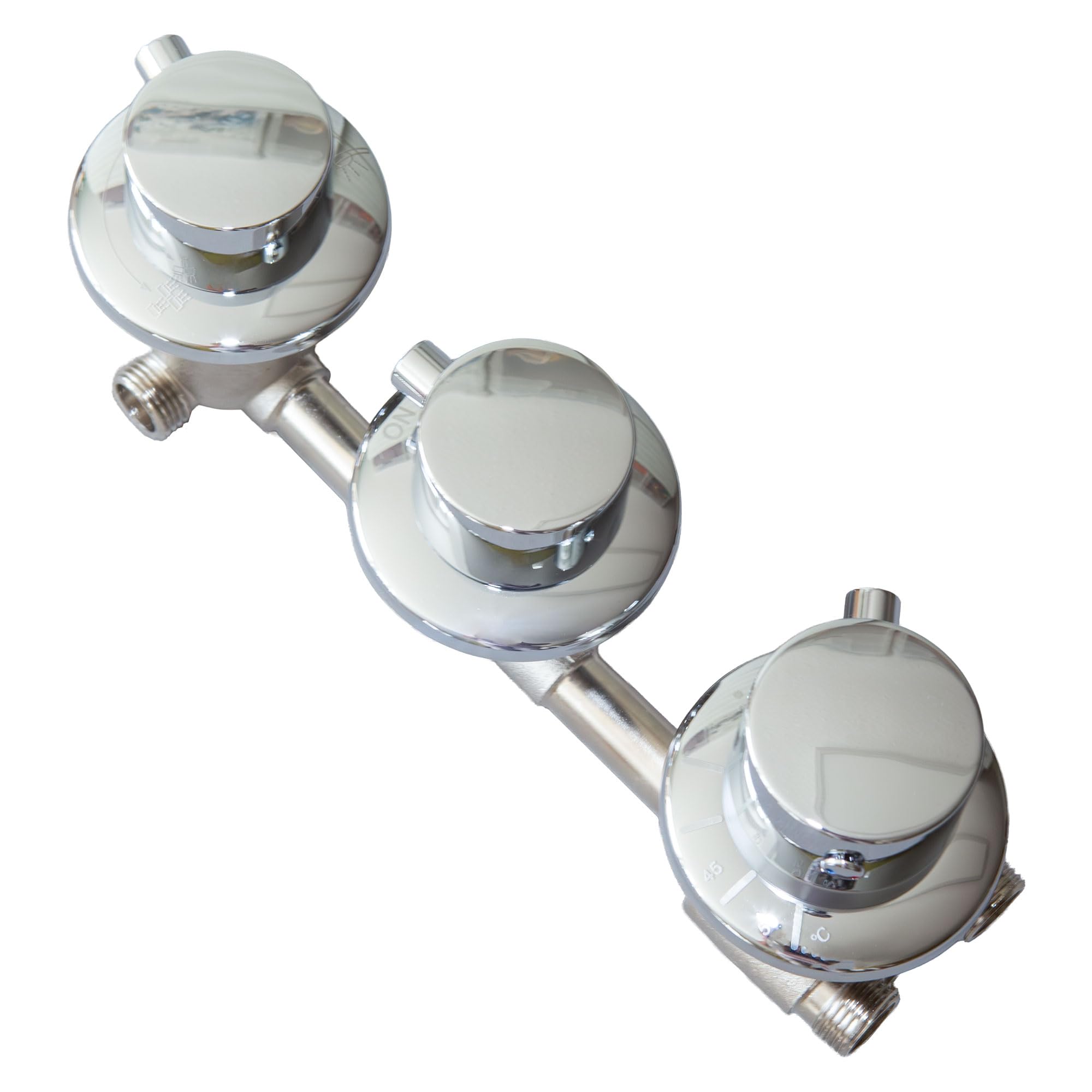 AcquaVapore Ersatz Thermostat Armatur 3 fach Umschalter Dusche D38 10cm