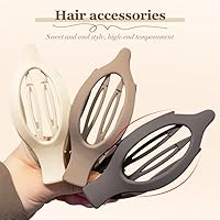 Vista 7 de Pinzas planas para el cabello para mujer, pinzas planas para cabello grueso o fino, accesorios de peinado para uso diario, para mujeres y niñas