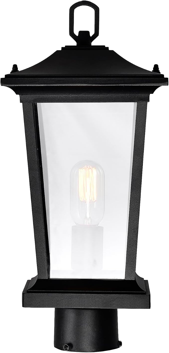 CWI Lighting Leawood 1 Luz Negro Iluminación Exterior miniatura 6