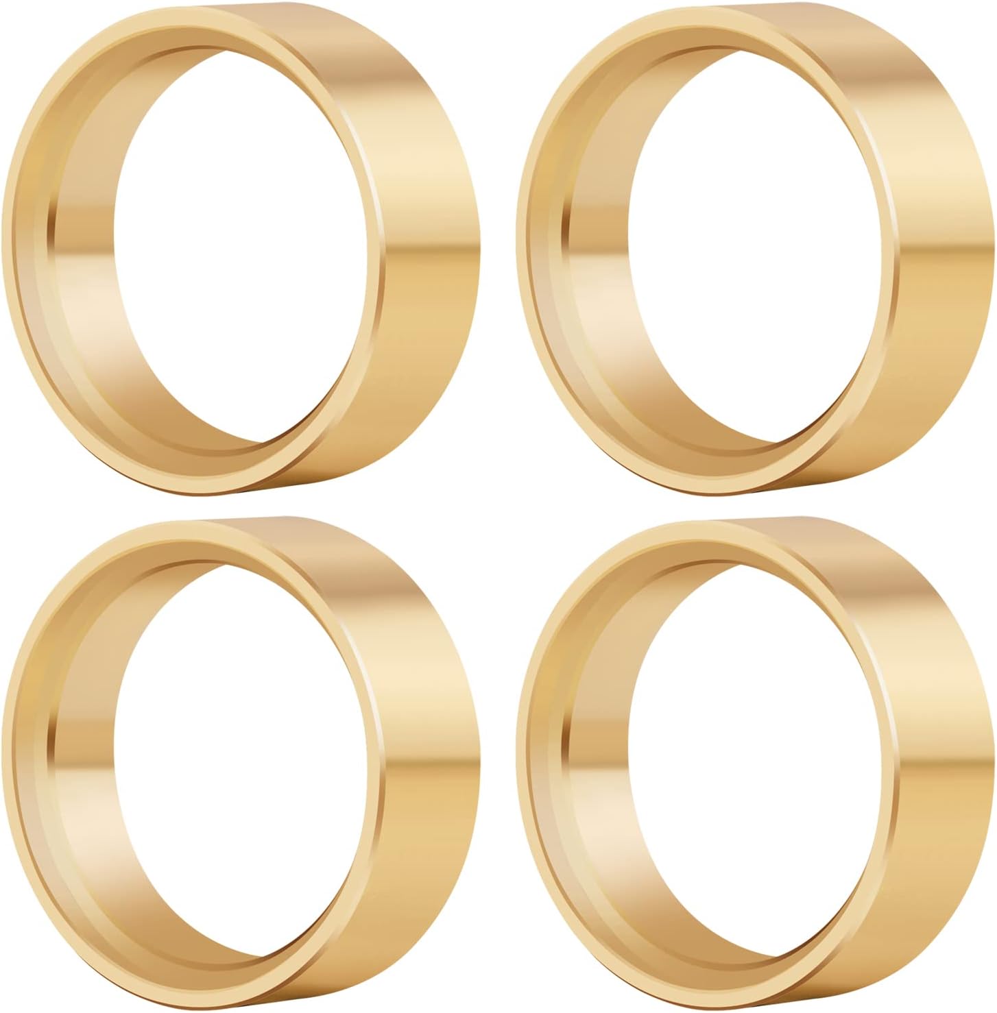 4PCS Brass Internal Beadlock Ring Clamp Ring 68g Fit Narrow RC 1.0inch Wheel Hubs