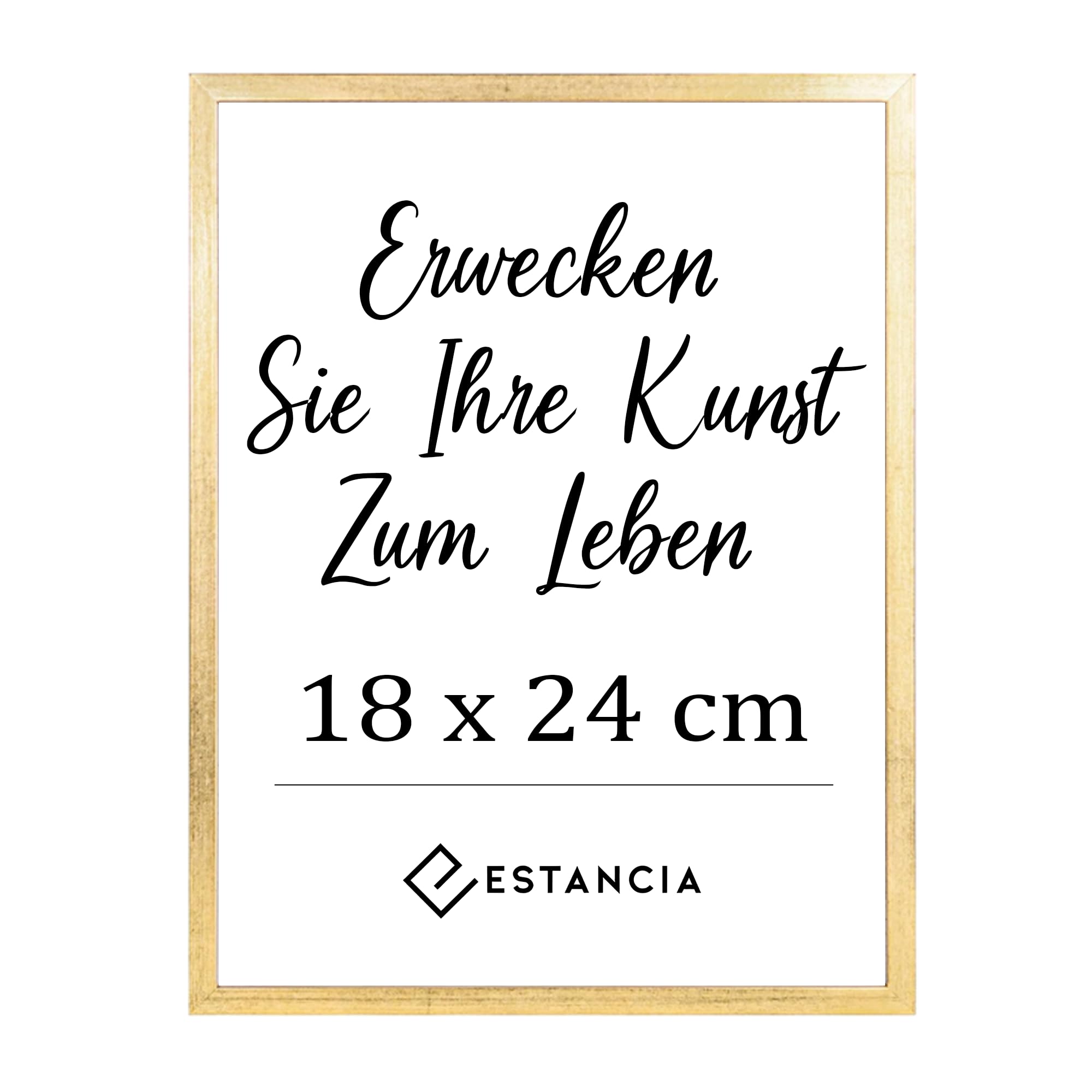 Estancia Brown Oak Pine Wood Photo Frame 18X24 Cm With Shatterproof Acrylic Glass | Modern 18 X 24 Cm Wooden Picture Frame