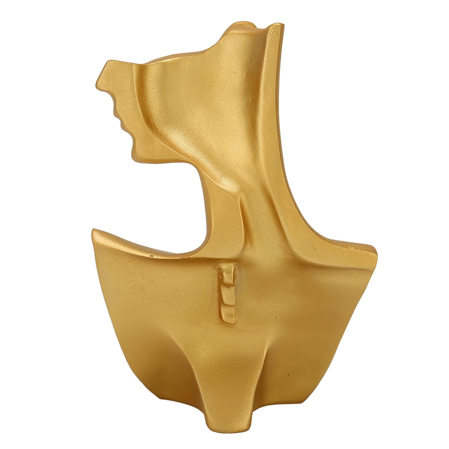 Gold Jewelry Display - Elegant Resin Bust Necklace Stand for Storage