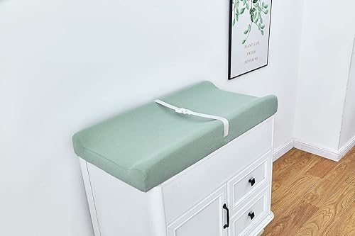 Miniatura 6 de Funda de muselina para cambiador, ultra suave, transpirable, para cambiador de pañales para bebés, niños y niñas, sábanas ajustables neutrales para