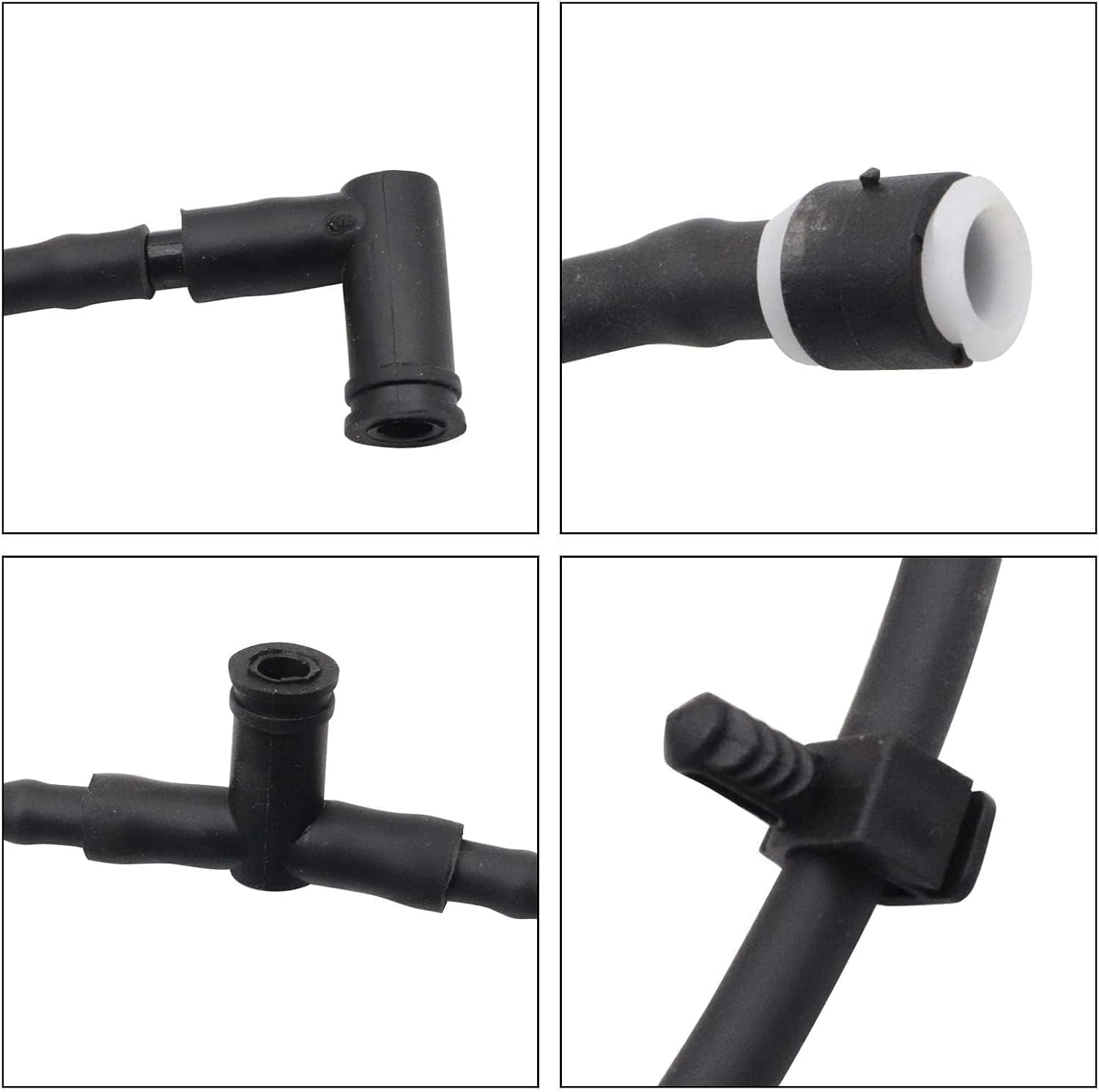 FZJDSD Windshield Washer Nozzle Hose Kit Compatible with Ford F-250 F-350 F-450 F-550 Super Duty 2011 2012 2013 2014 2015 2016 - Washer Jet Spray Nozzles + Fluid Hose Replaces BC3Z-17603-A BC3Z-17K605