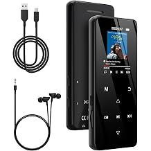 MP3 Player with Bluetooth 5.3, 32GB Portable Music Player with Speaker, HiFi Lossless Audio, Expandable to 128GB, Lightweight for Running, Gym, Travel, Kids & Students