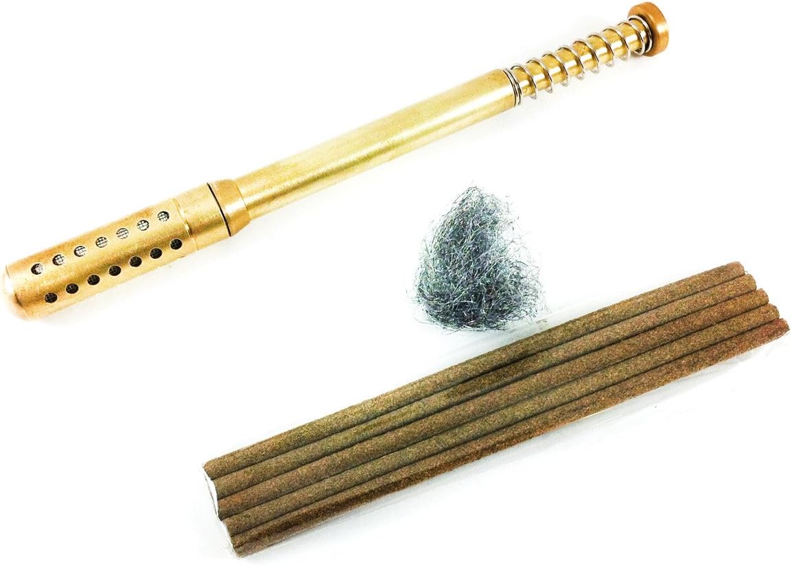 0.4cm Brass Moxa Rolling Burner (1 pc) - Regular Mesh