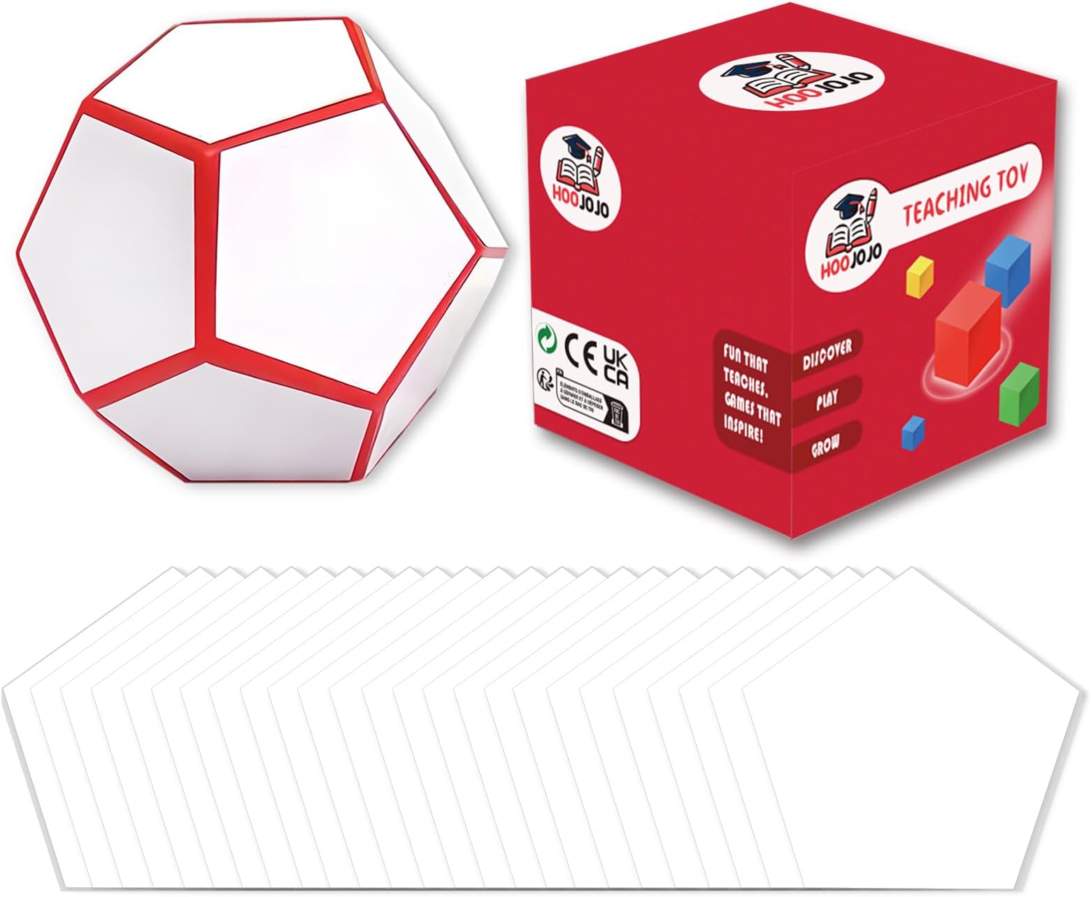 - Dry Erase Dice Dodecahedron with 24 Sheets Blank Stickers Multipurpose Foam Dice DIY Blank Cube Interactive Learning Games Teaching Tools