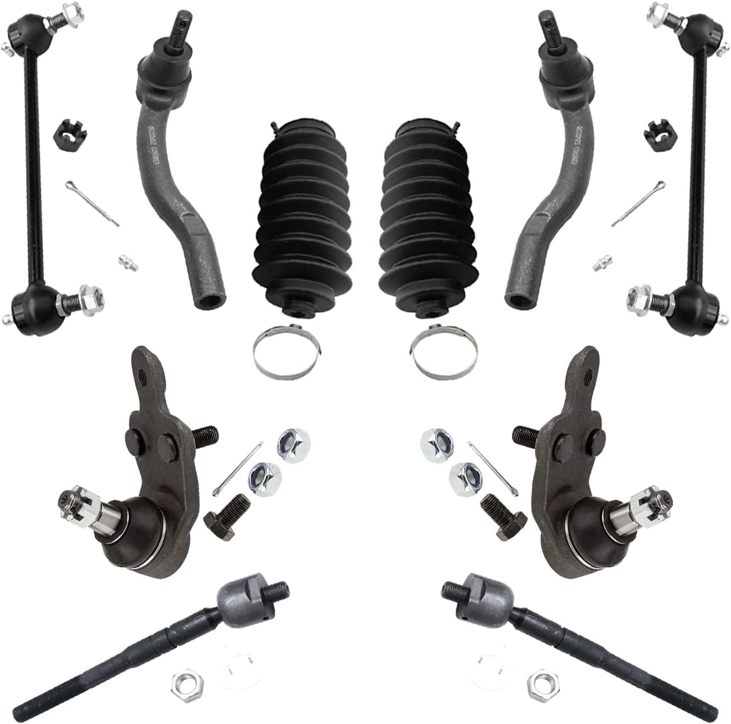 14pcs Front Lower Control Arm Tie Rods Suspension Kit For 20072011