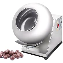 Efficient Sugar Coating Machine, Small Size Chocolate Coating Polishing Machine, Perfect for Coating Sugar Balls and Drying Chocolate, Stainless Steel Multi-Functional