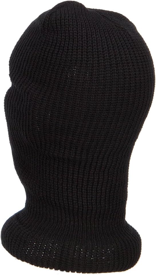 Ski Mask with Three Holes - Black OSFM