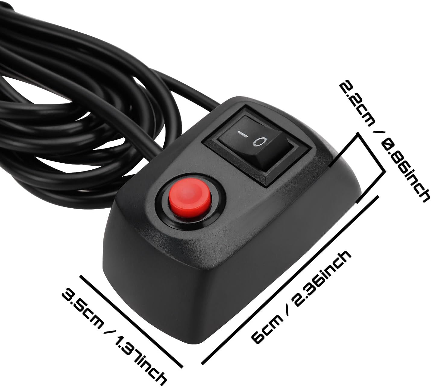 2Pcs 12V 24V DC On/Off Momentary Switch Box for Lightbars Beacons Flashing LED Strobes Lights for Recovery Truck Fog Lights Driving Lights