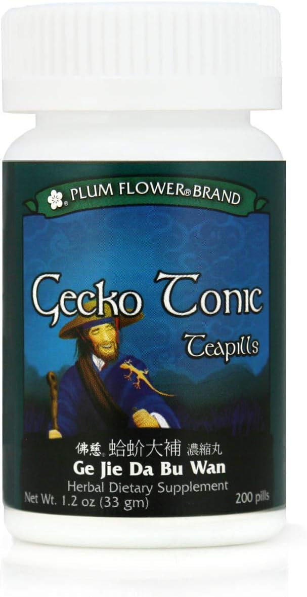 Gecko Tonic Teapills (Ge Jie Da Bu Wan), 200 ct, Plum Flower