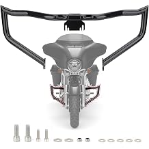 Motorcycle Crash Bar Engine Guard Highway Bar Fit for Harley Touring Road King Street Glide Electra Glide 2009-2023Gloss Black