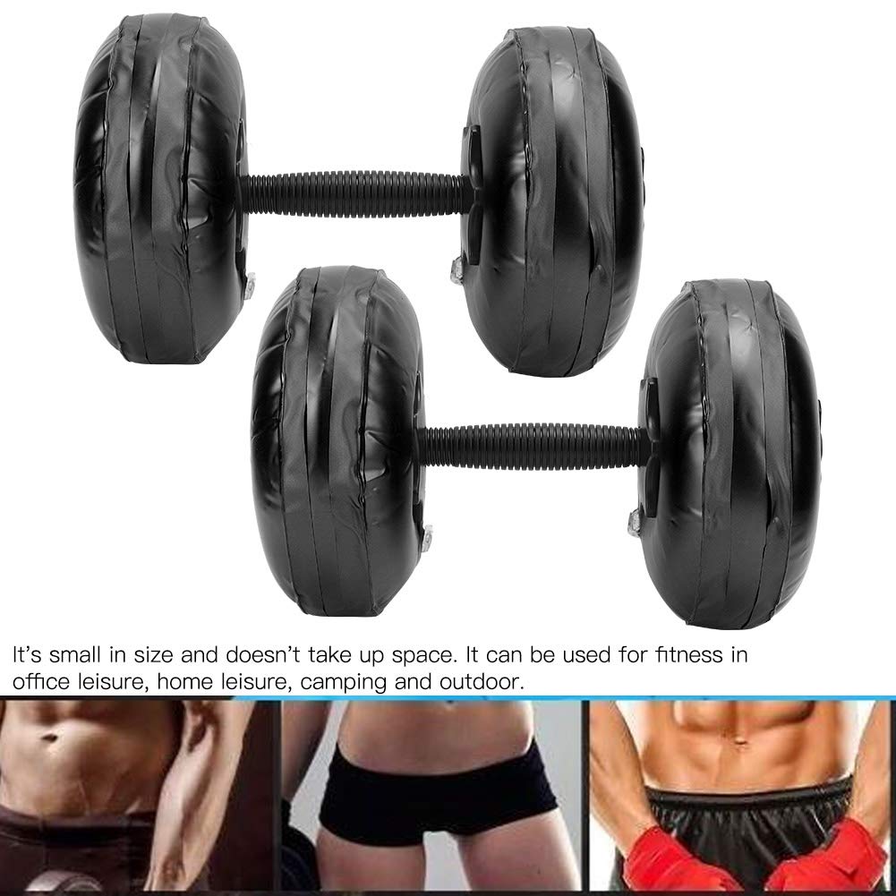 Manubrio riempito d’acqua per donne, manubrio fitness portatile regolabile, attrezzo da palestra domestica con impugnatura ad antiscivolo in materiale PPC, ideale per