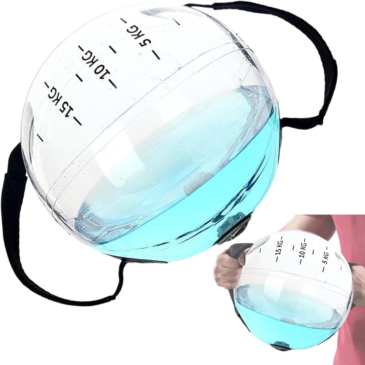 Water Weights Aqua Bag, Workout Sandbag Alternative Strength Training Sand Bag Portable Stability Fitness Equipment – Core and Balance Training for Home Gym