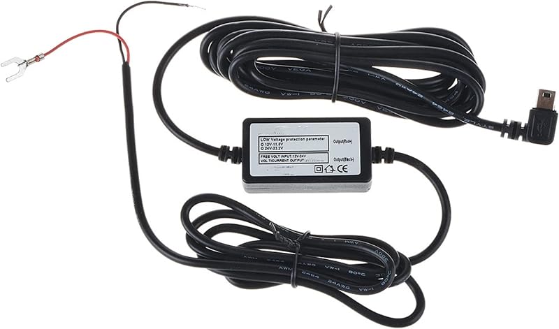 Digipartspower Cable de alimentación para cargador de auto Hardwire para Novatek B40 A118c 96650 Ar0330 Rexing V1 V1p