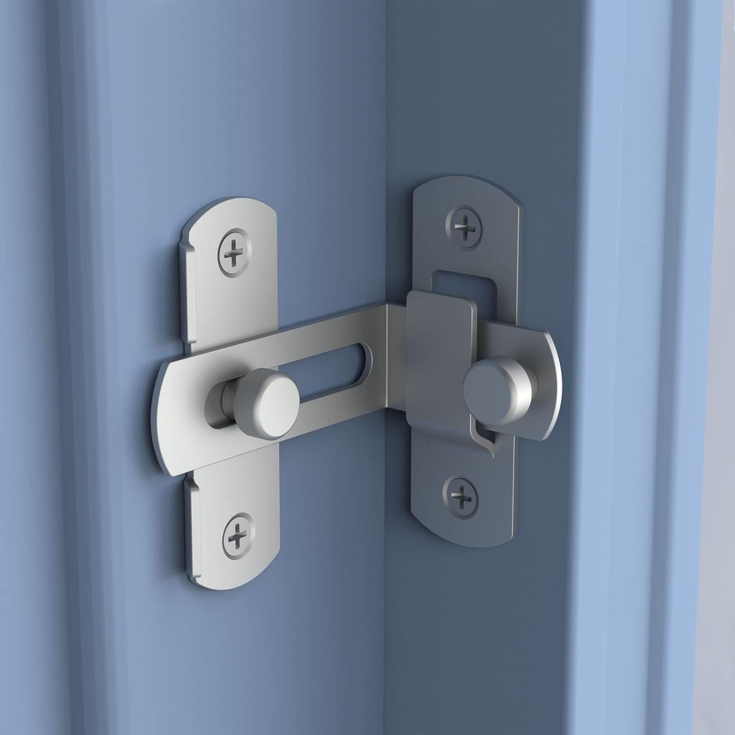 BESTOTTAM Flip Door Sliding Latch 1pc,90 Degree Stainless Steel Latch,Safety Sliding Barn Door Lock,Latch Lock,Right Angle Curved Door,Prevent Corrosions Silver ColorFlip Door Sliding Latch 1pc (B0D31QHX9N) Amazon Price History, Amazon Price Tracker