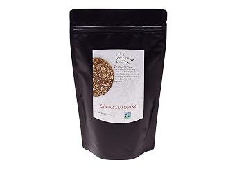Kosher Zaatar Seasoning Mix Organic, No Salt, Authentic Zatar Seasoning Spice Blend with Sumac for Flavorful Cooking - Meat, Vegetables, Dips, Spreads / Mediterranean Zaatar / All-Natural, Kosher, Vegan, Gluten Free, Keto -No MSG- 1lb Bulk Pack