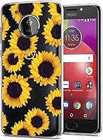 Vista 1 de Funda para Moto E4 (no compatible con E4 Plus), para Motorola E (4.ª generación) Funda transparente para niñas y mujeres, TPU suave a prueba