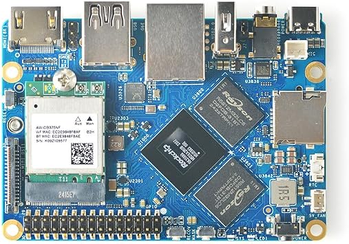 WayPonDEV NanoPi M6 Single Board Computer Development Board RK3588S, 8 Core, 8K @ 60 fps, LCD Display, Open-Source DIY, Embedded Development 8 GB, Unit