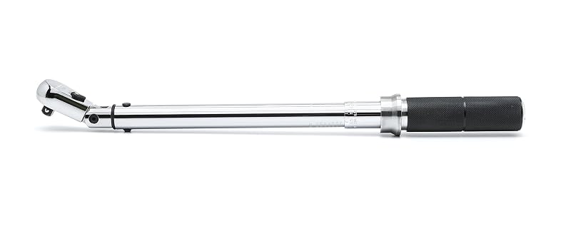 Chave de torque tipo micrômetro GEARWRENCH com cabeça flexível e encaixe de 9,5 mm, 6,8–101,7 N·m, 85086M 3/8DR