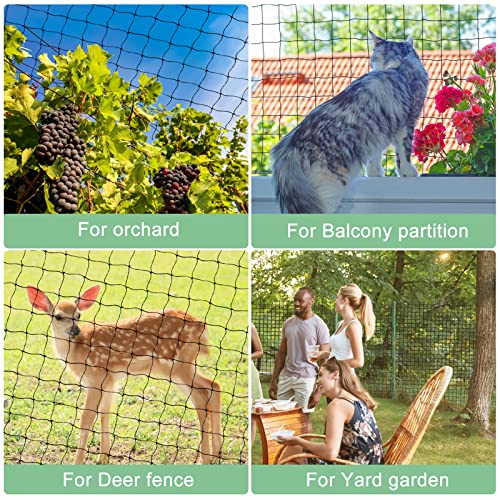 BSTPCOO 25'x25' Bird Netting for Chicken Coop, Nylon 3/4" Mesh Poultry Netting Chicken Net Roof Hawk, Aviary Net Deer Fence Pests Trellis Garden Nettings for Fruits Trees Plant by BSTPCOO - Image 6