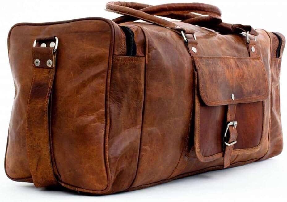 leather duffel bags for men