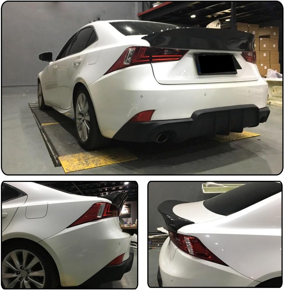 Trunk Spoiler for Lexus 2014-2020 IS200t IS250 IS300 IS350 is F 2013-2014 Sedan Fiberglass Rear Boot Lid Duckbill Highkick Wing Lip Factory Outlet