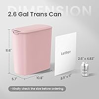 Vista 2 de Cesun Automatic Motion Sensor Bathroom Trash Can with Lid, 2.6 Gallon Touchless Trash Bin, Smart Plastic Slim Garbage Can Small Wastebasket for
