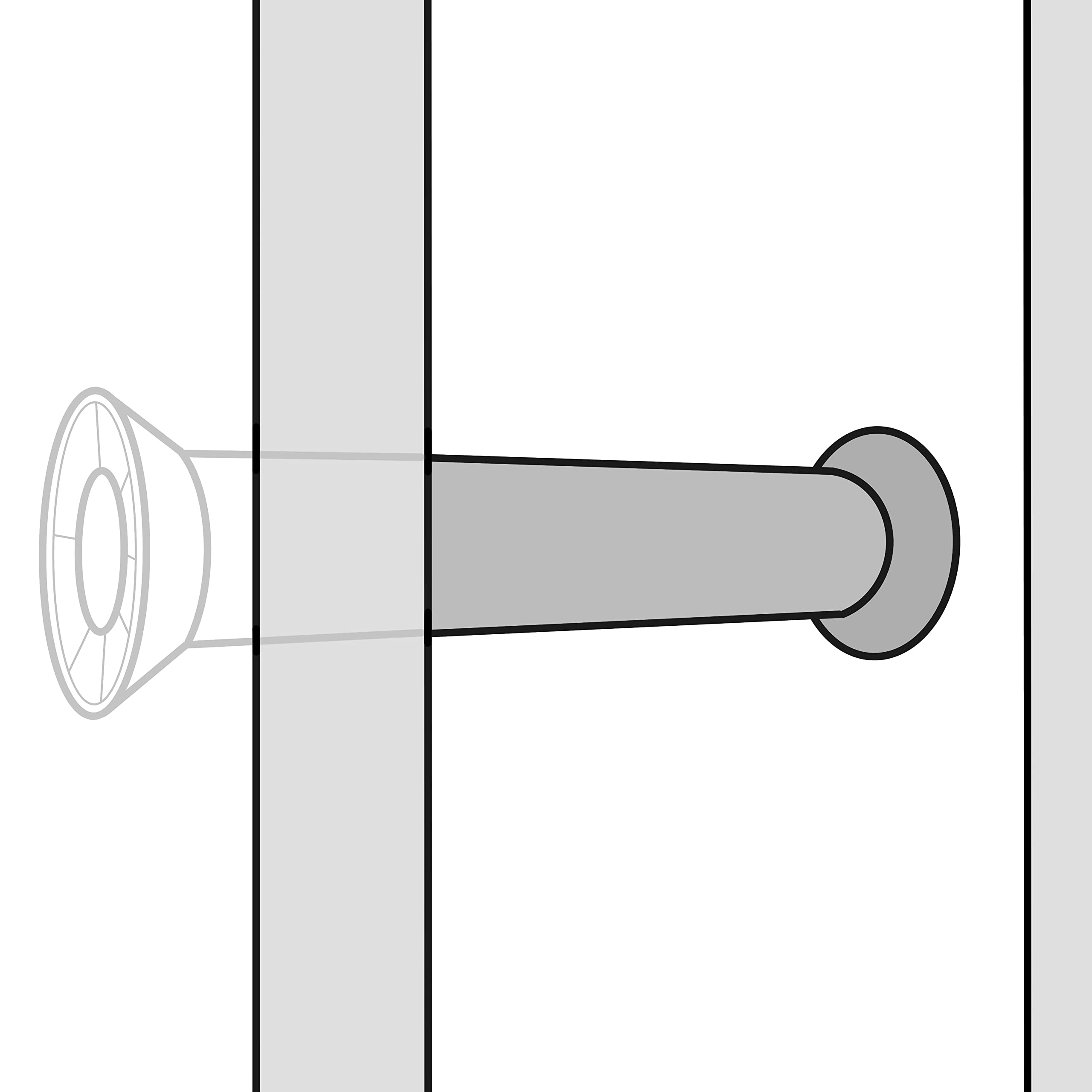 Schalungs-Abstandhalter für 24 cm Wandstärke, 50 Stück, ermöglichen gleichmäßiges Arbeiten beim Betonieren, einfache Anwendung, stabiles und robustes Material