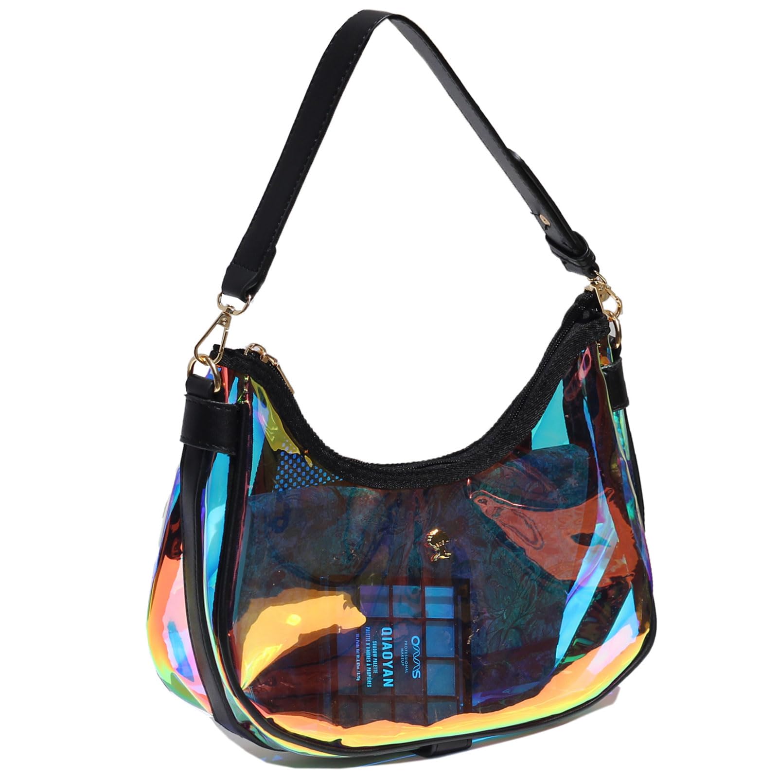 Clear Shoulder Bag for Women – Stadium-Approved Cute Hobo Tote, Crossbody Handbag & Mini Clutch Purse
