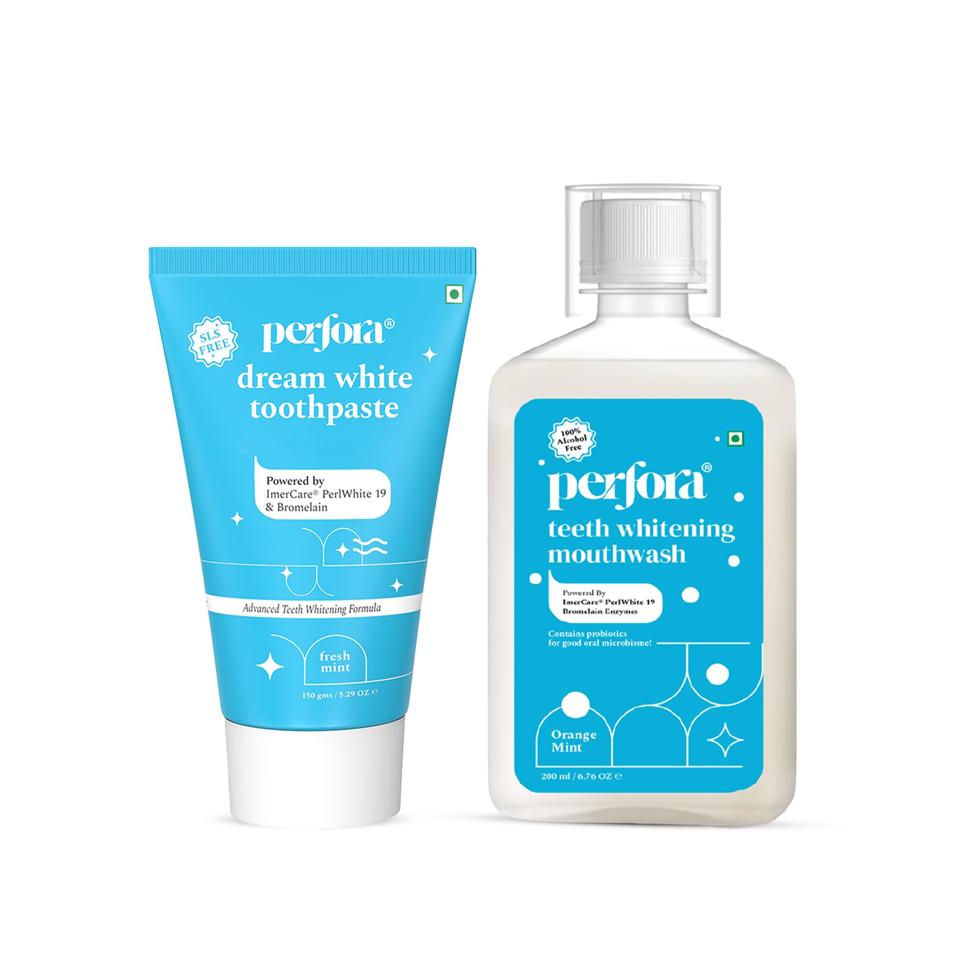 Perfora Dream White Toothpaste & Teeth Whitening Mouthwash Combo |Instant Teeth Whitening Toothpaste |Alcohol Free Mouthwash |Mouthfreshner With Active Ingredients |Suitable for Men, Women & Children (B0CX5HQ62N) Amazon Price History, Amazon Price Tracker