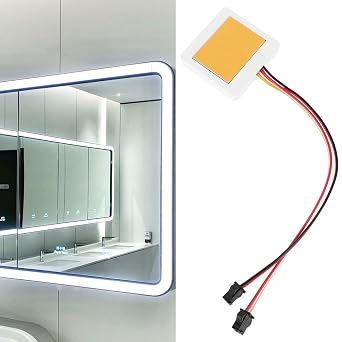 Touch Lamp Switch Adapter for Makeup Mirror Led Touch Dimmer Module Replacement Single for Vanity Bathroom Dressing Table Easy Installation