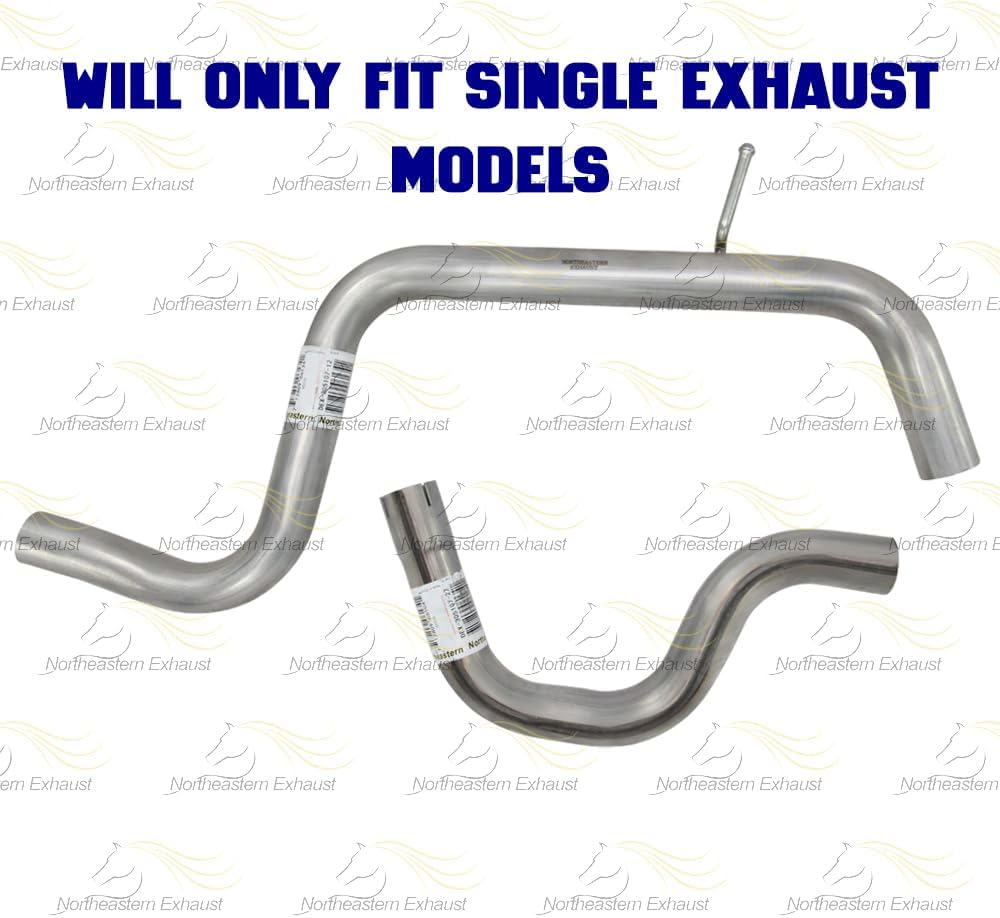 Exhaust Intermediate Pipe Compatible with Pontiac Grand Prix 2005-2008 3.8L | Stainlees Steel | Northeastern Exhaust | Includes Clamps and Hanger | Direct-Fit Replacement