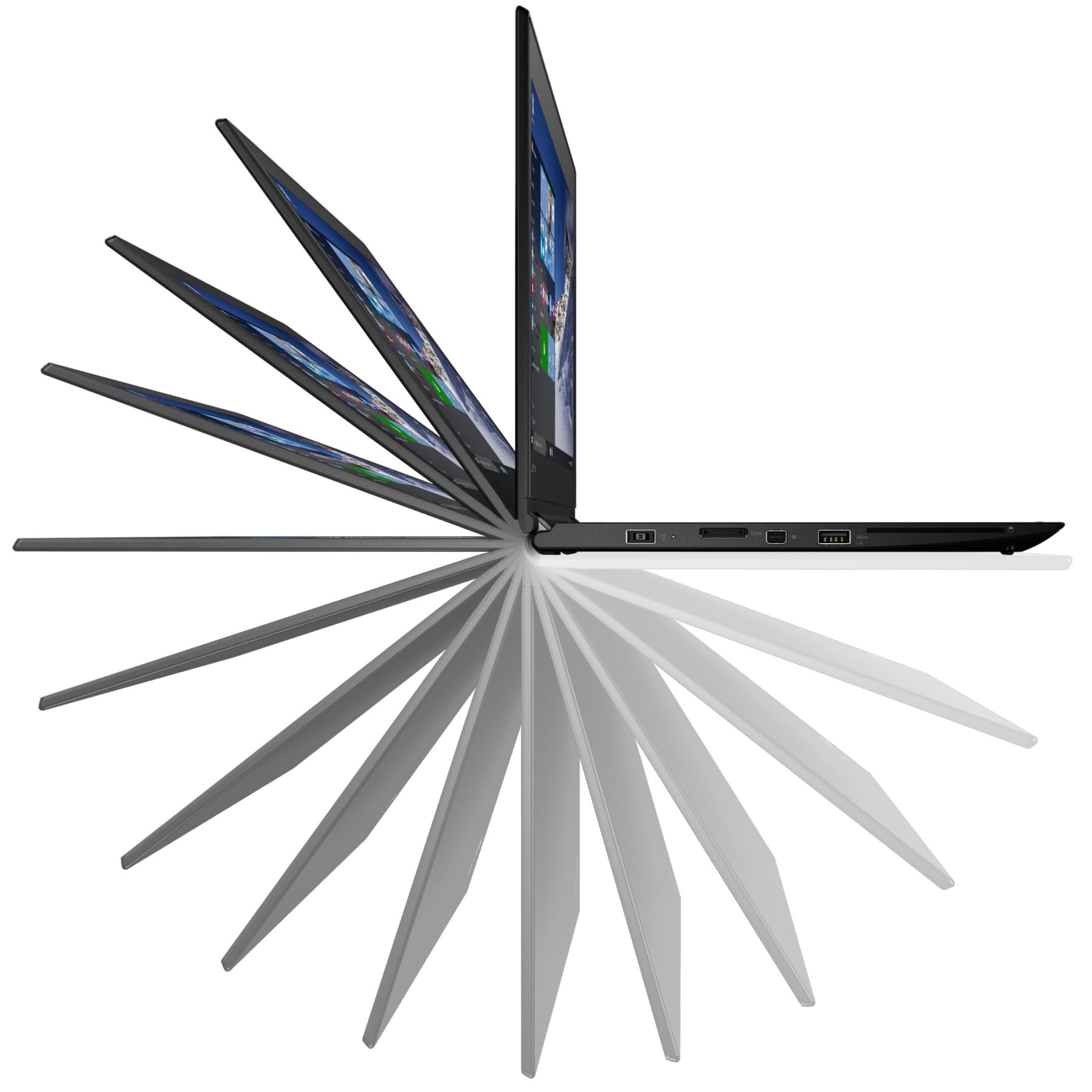 Lenovo Business Laptop Notebook ThinkPad Yoga 260 i3-6100u 8GB 128GB SSD 1366x768 Touchscreen Windows 11 QWERTZ (Generalüberholt)