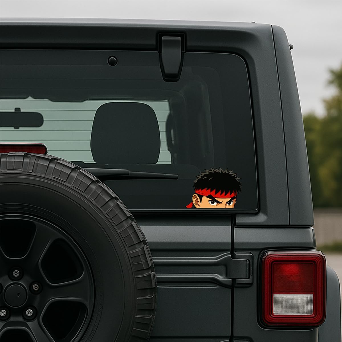Peeker Sticker for Car Windows Laptops Desks and Flasks DTF UV Waterproof Sticker (Ryu) image 2