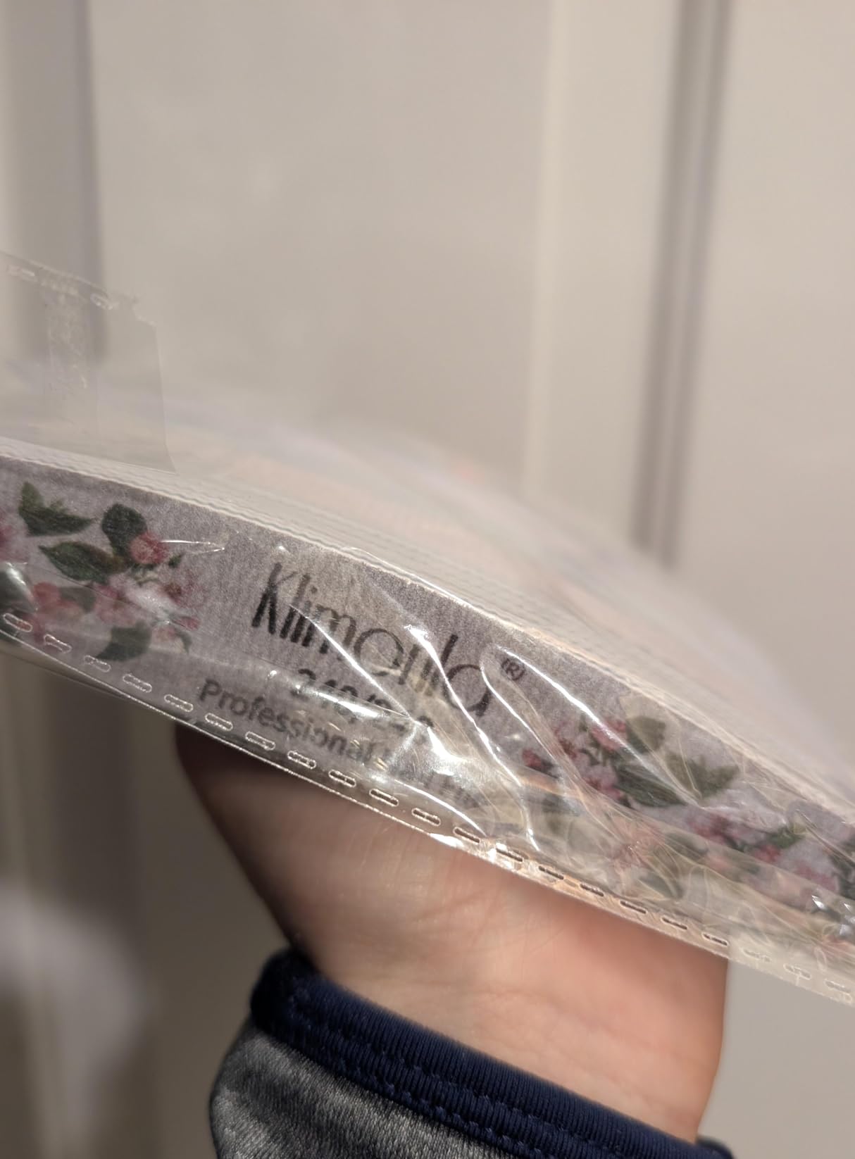 Klimonla 25PCS Floral Professional Nail Files 80/100/150/180/240 Grit, Emery Boards Nail Files for Natural Nails and Acrylic Nails, Double Sided Emory Boards limas para unas acrilicas Reusable Manicure Tools