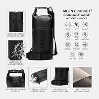 Vista 2 de SLNT Bolsa Seca Faraday Impermeable - Mochila de Nailon Impermeable 420D con Bloqueo de Señal - Protege los Dispositivos Electrónicos del Agua