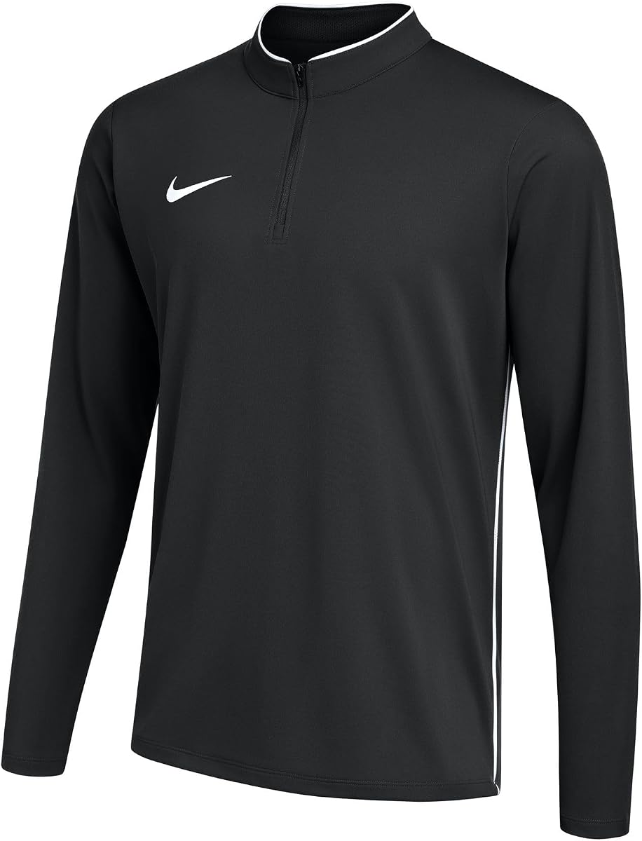 Nike Mens Dri-FIT Park 26 1/4 Zip Long Sleeve Soccer Drill Top, Athletic Training Pullover