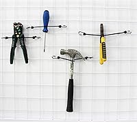 Vista 5 de Mini cuerda elástica con ganchos de 2 pulgadas, recubierto de plástico, sin extremo de gancho afilado, 15 piezas