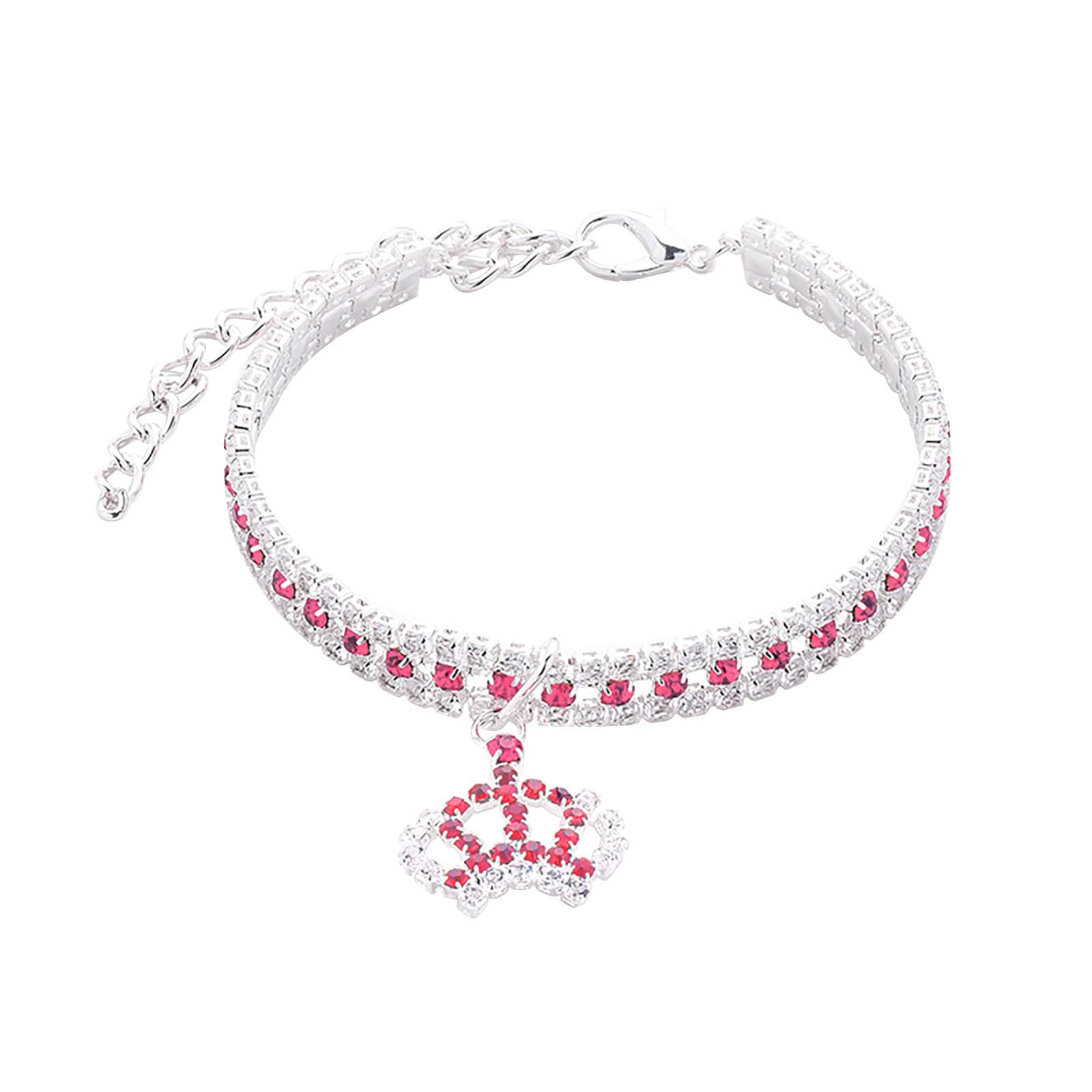 Collar para perros con cadena dorada de metal para perros de tamaño mediano a grande, resistente, con diferentes opciones de longitud (L)