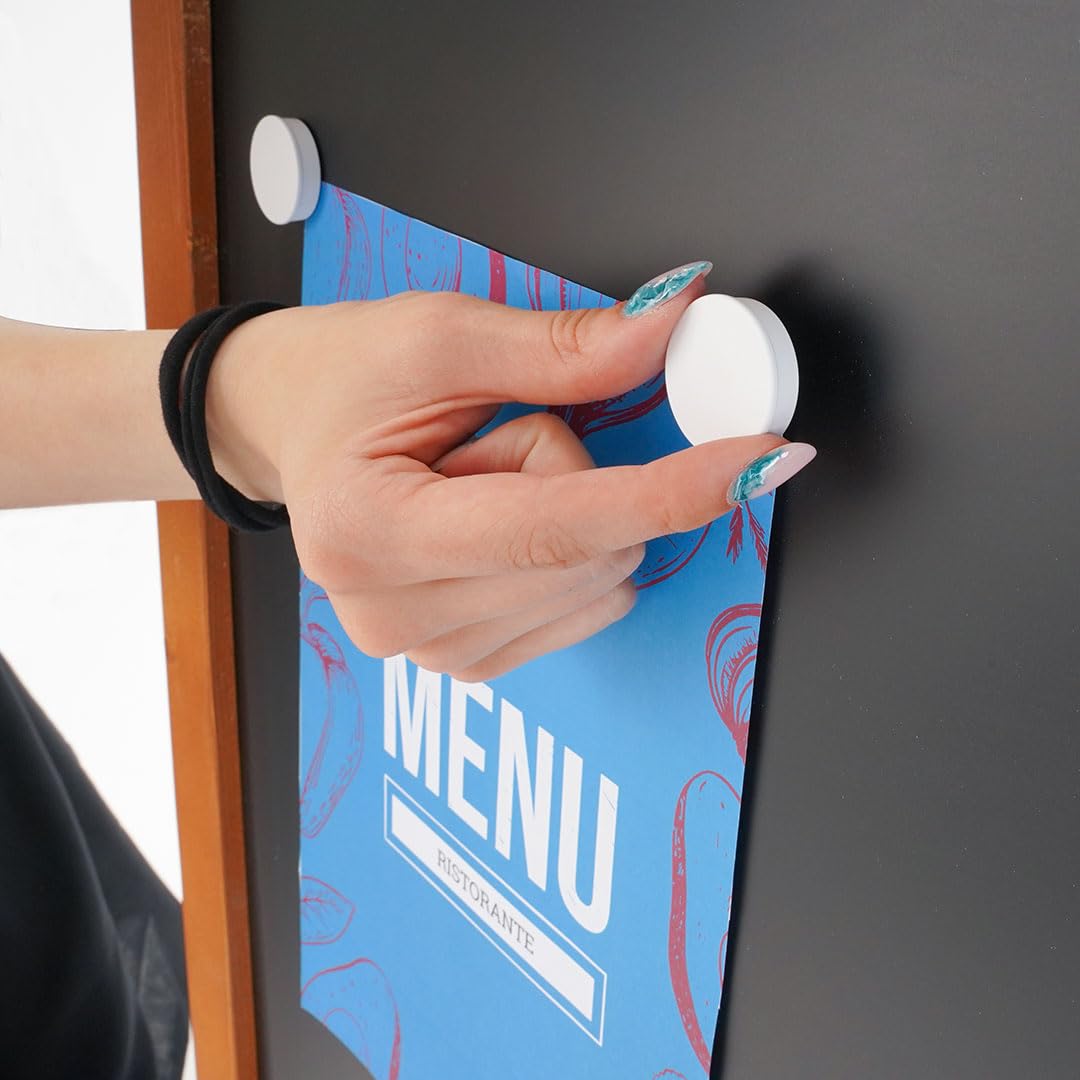 Danieli | Lavagna Cavalletto per Menu Ristorante da Esterno Magnetica Scrivibile con Gessetti e Pennarelli a Gesso Liquido | Lavagna Nera e Cavalletto in Legno per Bar e Locali (59x119 cm)