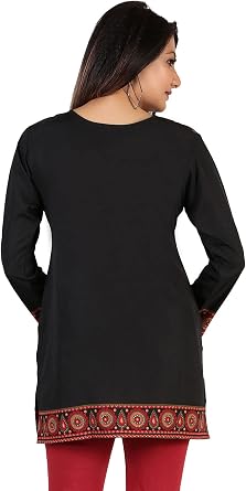 Maple Clothing Indian Tunic Tops Women's Short Kurti Kurta India Clothing Outfit