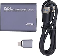 Videoaufnahmekarte, 4K-Aufnahmekarte HDMI zu USB 3.0 Loop Out 1920 X 1080 60 Hz, für, PC, DSLR-Kameras, Plug-and-Play, kein Treiber Erforderlich, Keine Latenz,