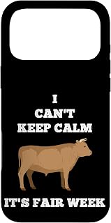 Cattle Cow Bull I Can't Keep Calm Country State Fair Week Case for iPhone 17 Pro Max