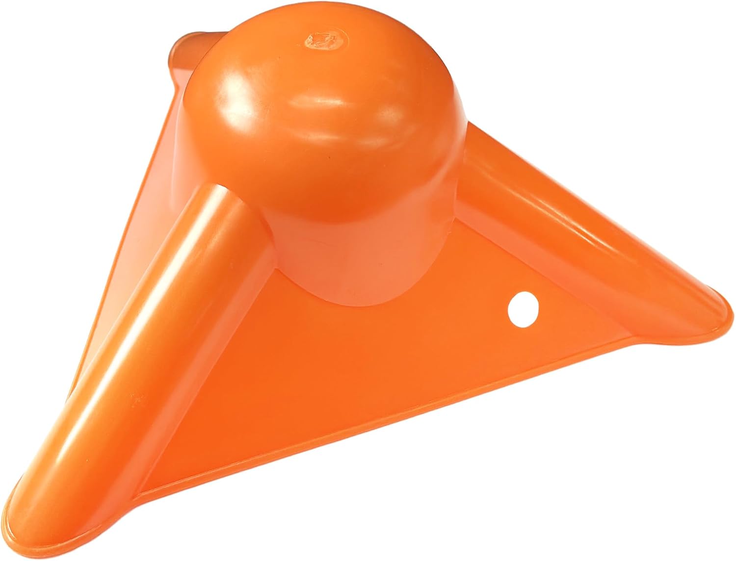Tarp Corner Protector, Orange, Plastic Triangle Shape with Ball Top