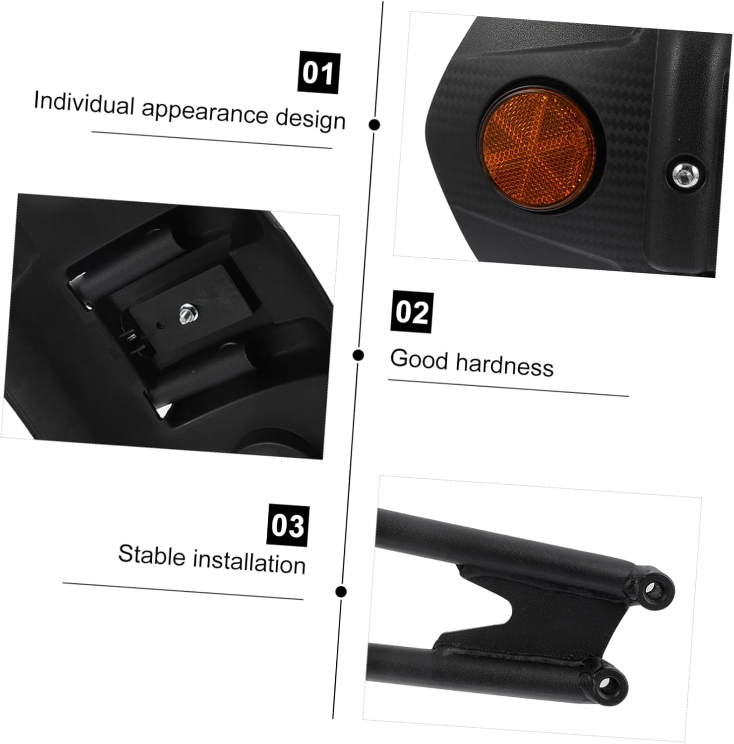 Motorcycle Rear Mudguard Mud Guard for Mud and Rain Protection Durable Splashing Guard Accessory for Motorbike Enthusiasts