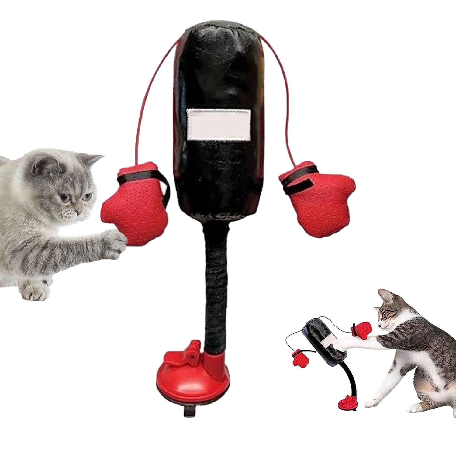 WQTHU Saco de Boxeo para Gatos, Juguetes interactivos para Gatos de Interior, Juguetes para Gatitos para Gatos de Interior para Jugar Solos (1PCS)