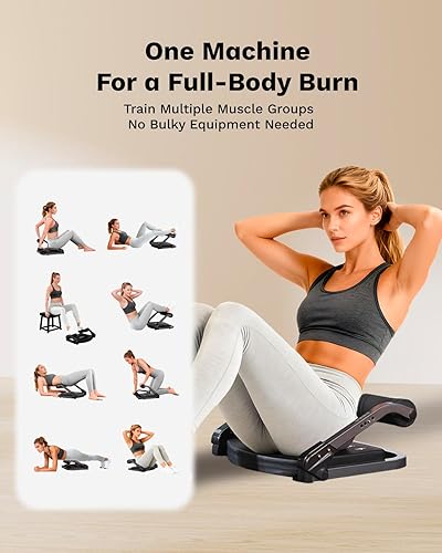 Miniatura 2 de AIRHOP Máquina de abdominales para entrenamiento de estómago, equipo de entrenamiento de abdominales para ejercicio de sentarse, máquina de