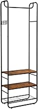 VASAGLE Hanger Rack, Wooden, Slim, Durable, Shoe Rack, Coat Hanger, Stylish, Space Saving, Easy Assembly, Overall Load Capacity: 90.4 lbs (41 kg), Easy Assembly, Width 22.8 x Depth 11.0 x Height 71.0